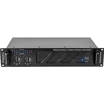 Image de Ibiza AMP300 MKII Amplificateur de sonorisateur professionnel 2x240W avec entrées RCA/Jack et sorties Speakon/Bornier Rackable 19 Noir