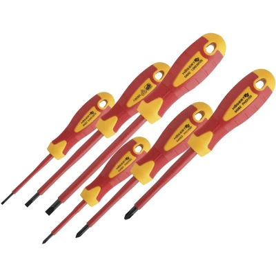 Afbeelding van Hogert Technik HT1S996 Schroevendraaierset 6 Gesplitst S2.5, S4, S5.5, PH0, PH1, PH2 Display (karton) 1000 V