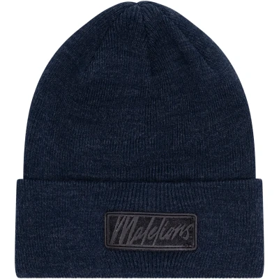 Afbeelding van Malelions Ribbed Logo Muts Junior Navy Blauw Mutsen