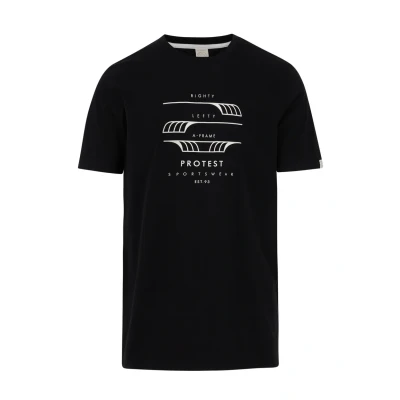 Afbeelding van Protest Rimble Tshirt print, Heren, Maat: Large, True black