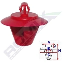 Afbeelding van ROMIX C60534 Clip RENAULT: CLIO 2