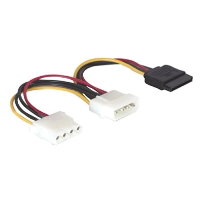 Afbeelding van Molex naar SATA kabel adapter 0.12 m Delock