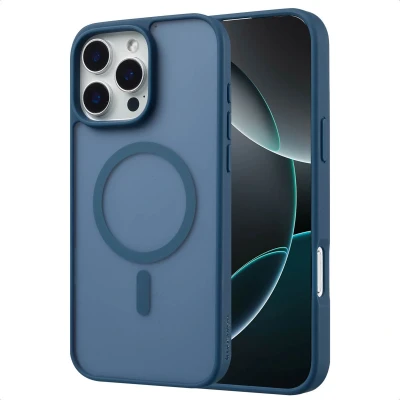 Afbeelding van imoshion Hoesje Geschikt voor iPhone 16 Pro Color Guard Backcover MagSafe Donkerblauw