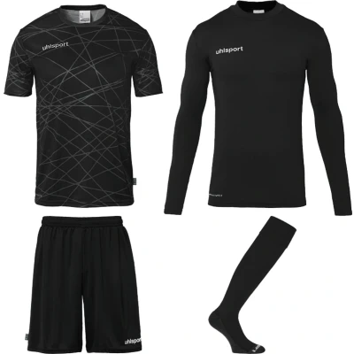Afbeelding van Uhlsport Prediction Bundle Keeperset Heren Zwart / Wit Maat: 2XL