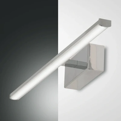 Afbeelding van LED wandlamp Nala, chroom, breedte 50 cm