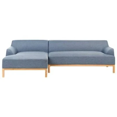 Afbeelding van Beliani SOSJO Hoekbank Blauw Rechtszijdig Polyester