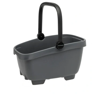 Afbeelding van Gerecyclede (honden)fietsmand New Looxs Clipper Racktime 2.0 anthraciet