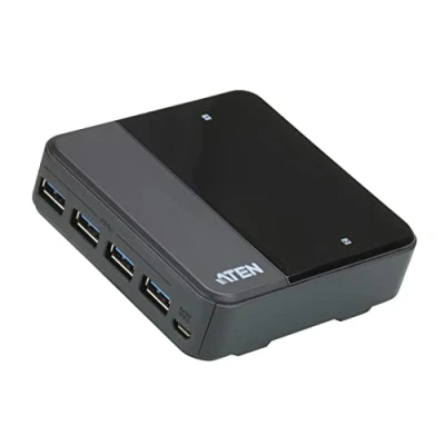 Afbeelding van USB Schakelaar 2x B Female 4x 3.0 A Zwart
