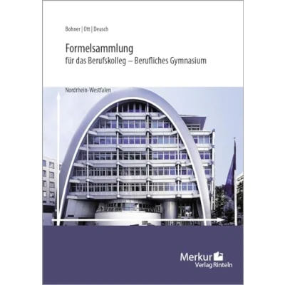 Afbeelding van Formelsammlung für das Berufskolleg Berufliches Gymnasium. Nordrhein Westfalen