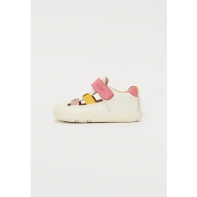 Afbeelding van Geox B Steppieup Girl A Sneaker Baby Meisjes, wit/donkerroze