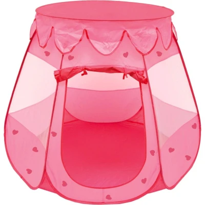Afbeelding van Meisjes Speeltent 120x120x90cm Kindertent Balbad Pop up Tent Roze