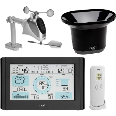 Afbeelding van TFA Dostmann WEATHER PRO 35.1161.01 Draadloos weerstation Verwachting voor 12 tot 24 uur Aantal sensoren max.: 3