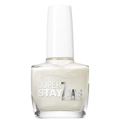 Afbeelding van Maybelline New York Professionele nagellak geltechnologie Super Stay 7 Days kleur: parelwit (77)