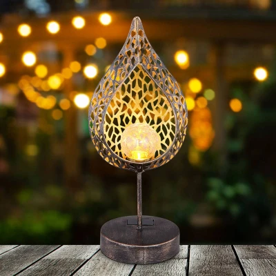Afbeelding van LED solarlamp 33528 in bladvorm