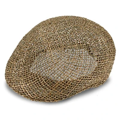 Afbeelding van fiebig Stroomputs voor dames en heren, zomerhoed van 100% stro, pet met binnenband, Made in Italy, lente zomer, verkrijgbaar vele maten, Natuurlijk.