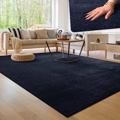 Afbeelding van Paco Home Tapijt voor woonkamer Eenkleurig Wasbaar Zacht kortstondig pooltje 140x200 cm