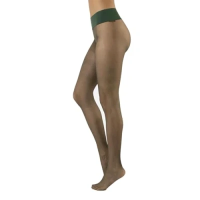 Afbeelding van CALZITALY Trasparente Naadloze panty met stippen, dames, S, M, L, XL, XXL, zwart, blauw, huidskleur, zon, bruin, 15 denier, gemaakt in Italië