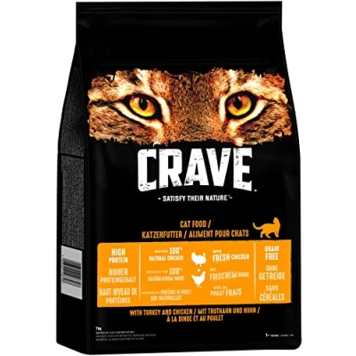 Afbeelding van Crave Kat Droogvoer Adult met Kalkoen &amp; Kip Kattenvoer 7 kg