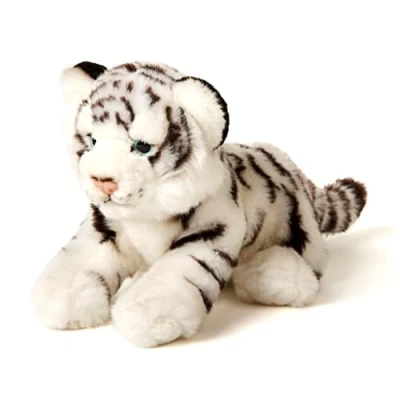 Afbeelding van witte tijger van pluche 22 cm