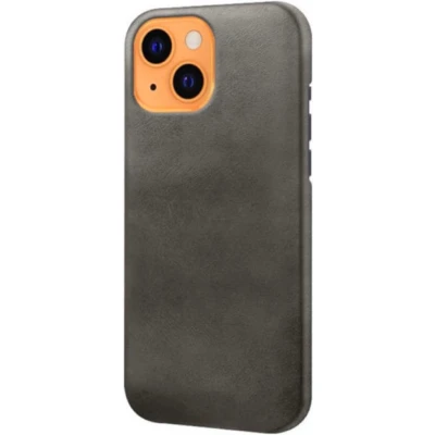 Afbeelding van Casecentive Leren Back case iPhone 14 zwart