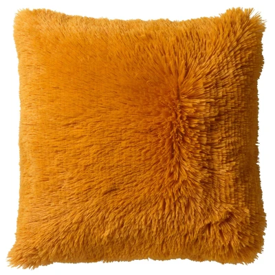 Afbeelding van Dutch Decor FLUFFY Sierkussen 60x60 cm superzacht XL kussen Golden Glow geel