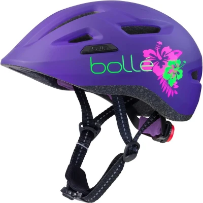 Afbeelding van Bollé Fietshelm voor kinderen Stance Junior 47 51 Cm Paars/groen Kinderfietshelm