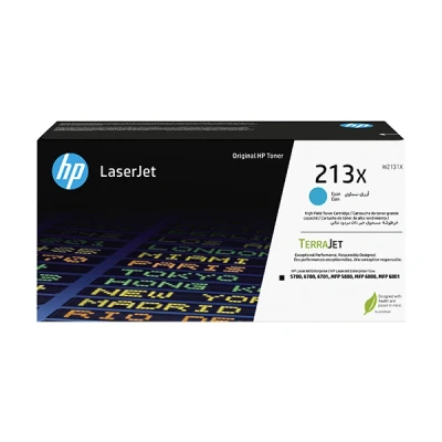 Image de HP 213X À rendement élevé cyan original LaserJet cartouche de toner (W2131X) pour Color Enterprise 6700, MFP 5800, 6800; Flow 6800
