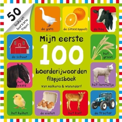 Afbeelding van Uitgeverij unieboek flapjesboek mijn eerste 100 boerderijwoorden