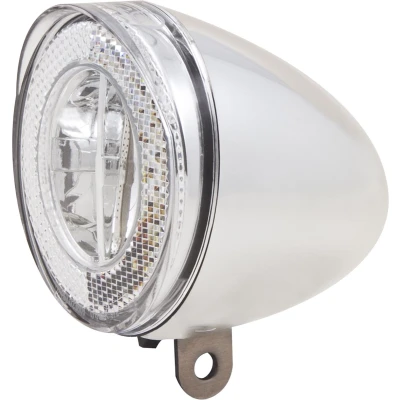 Afbeelding van Koplamp Spanninga Swingo XDO LED met reflector en dynamo aansluiting chroom