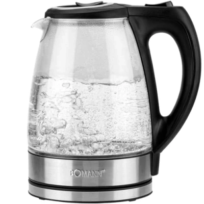 Afbeelding van Bomann Wks 6032 G Cb Glas Waterkoker 1.7L 2200W Rvs/Zwart