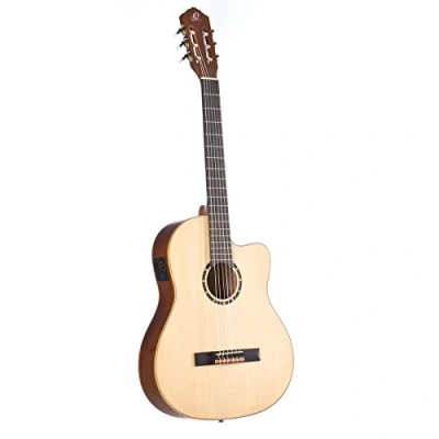 Afbeelding van Ortega RCE125SN NT Small Neck Thinline Natural 4/4 Klassieke gitaar