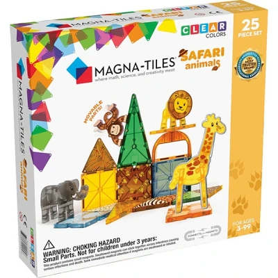 Afbeelding van Magna tiles magnetische tegels safari animals 25st