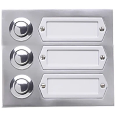 Afbeelding van Grothe 55533 Belknop Met naambord Aluminium (geëloxeerd)