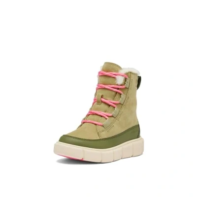 Afbeelding van Sorel Explorer 3 Lace waterdichte laarzen, uniseks, kinderen, Zout gebleekt keramiek