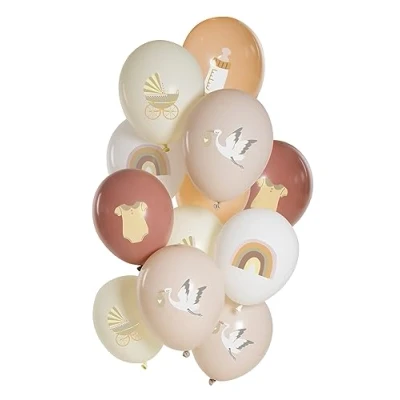 Image de Jeu de ballons Sweet Baby 33cm 12 pièces