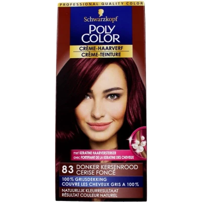 Afbeelding van Poly Color Haarverf Creme 83 Donker Kersenrood