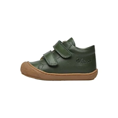 Afbeelding van Naturino Cocoon Klittenbandschoenen voor kinderen, Maat: 23, Dunkelgrün beige Leer