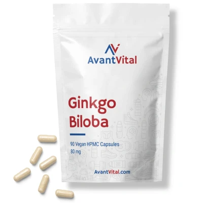 Afbeelding van Ginkgo Biloba 80 mg 90 Vegan Capsules