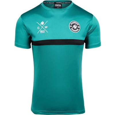 Afbeelding van Gorilla Wear Vernon Tshirt print, Heren, Maat: Large, Teal green