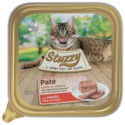 Afbeelding van Mister Stuzzy Cat Paté 100 g Kattenvoer Rund