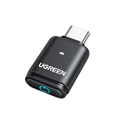 Afbeelding van UGREEN Aptx Audio dongle Bluetooth 5.3 stick, USB C, adapter, lage latentie, compatibel met console PS5, PS4, Switch, pc, ondersteunt gaming hoofdtelefoon, luidspreker