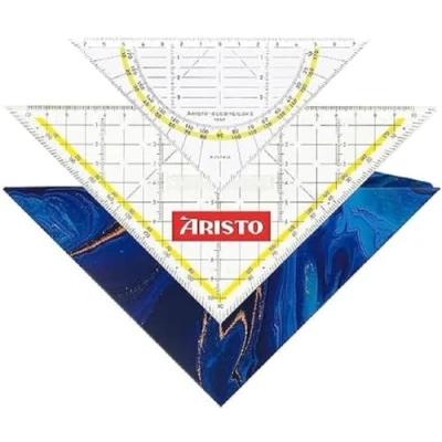 Afbeelding van Aristo geocoverset 3in1 Deep blue 1 geocover + geodriehoek tekendriehoek AR 18101B