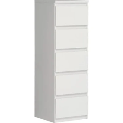 Afbeelding van CHELSEA ladekast 5 lades 41,8 cm Mat wit decor