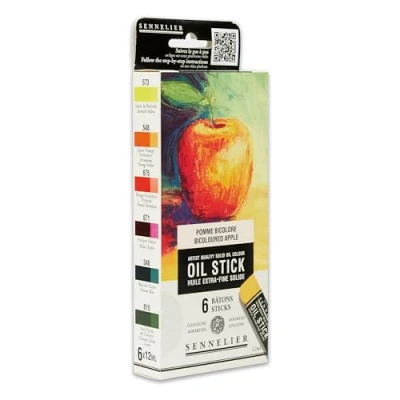 Afbeelding van Sennelier Set van 6 mini oliesticks stilleven N130116.03