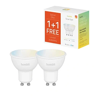 Afbeelding van Hombli Smart Ledlamp Spot GU10 350 lm CCT 1+1 Gratis