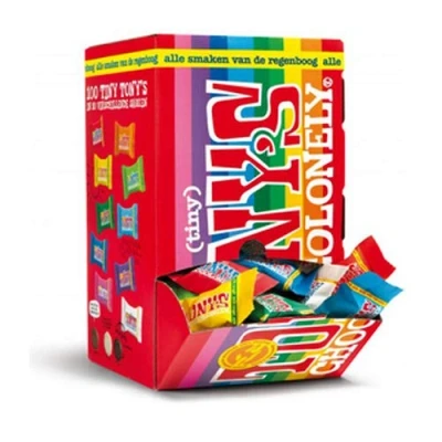 Afbeelding van Chocolade Tony&#039;s Chocolonely tiny mix doos 100 st