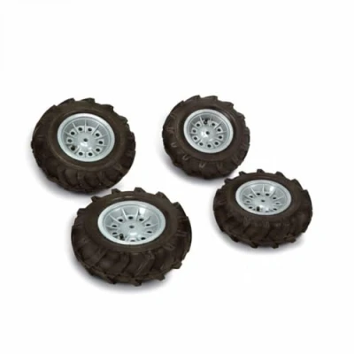 Afbeelding van Rolly Toys 40 924 2 Voertuigaccessoires zachte banden van 310 x 95 cm + 325 110 zilveren velgen