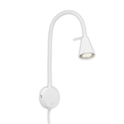 Afbeelding van Briloner Leuchten COMFORT LIGHT Wandlamp met Zwanenhals LED 4W incl flexarm GU10 Wit