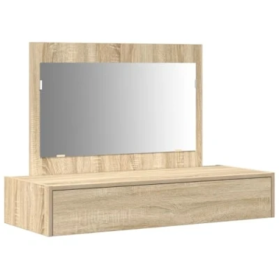 Afbeelding van vidaXL Sonoma eiken Hout 100 x 40 70 cm Kaptafel Rechthoekig