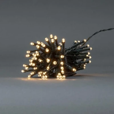 Afbeelding van Nedis Kerstverlichting Koord 48 LED&#039;s Warm Wit 3.60 m Licht effecten: 7 Binnen &amp; Buiten Batterij Gevoed